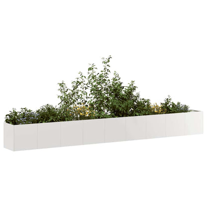 vidaXL Jardinière 360x40x40 cm Acier inoxydable