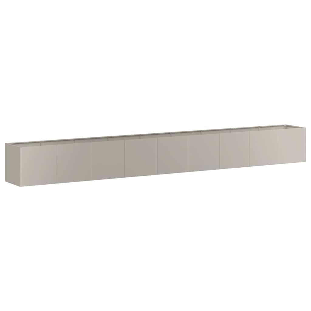 vidaXL Pflanzkübel Rostig 360x40x40 cm Wetterfester Stahl