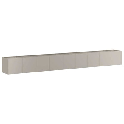 vidaXL Pflanzkübel Rostig 360x40x40 cm Wetterfester Stahl