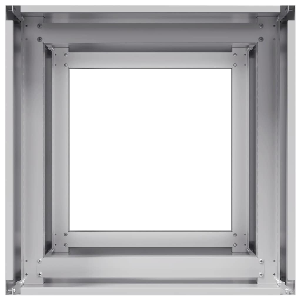 vidaXL Pflanzkübel 40x40x80 cm Verzinkter Stahl