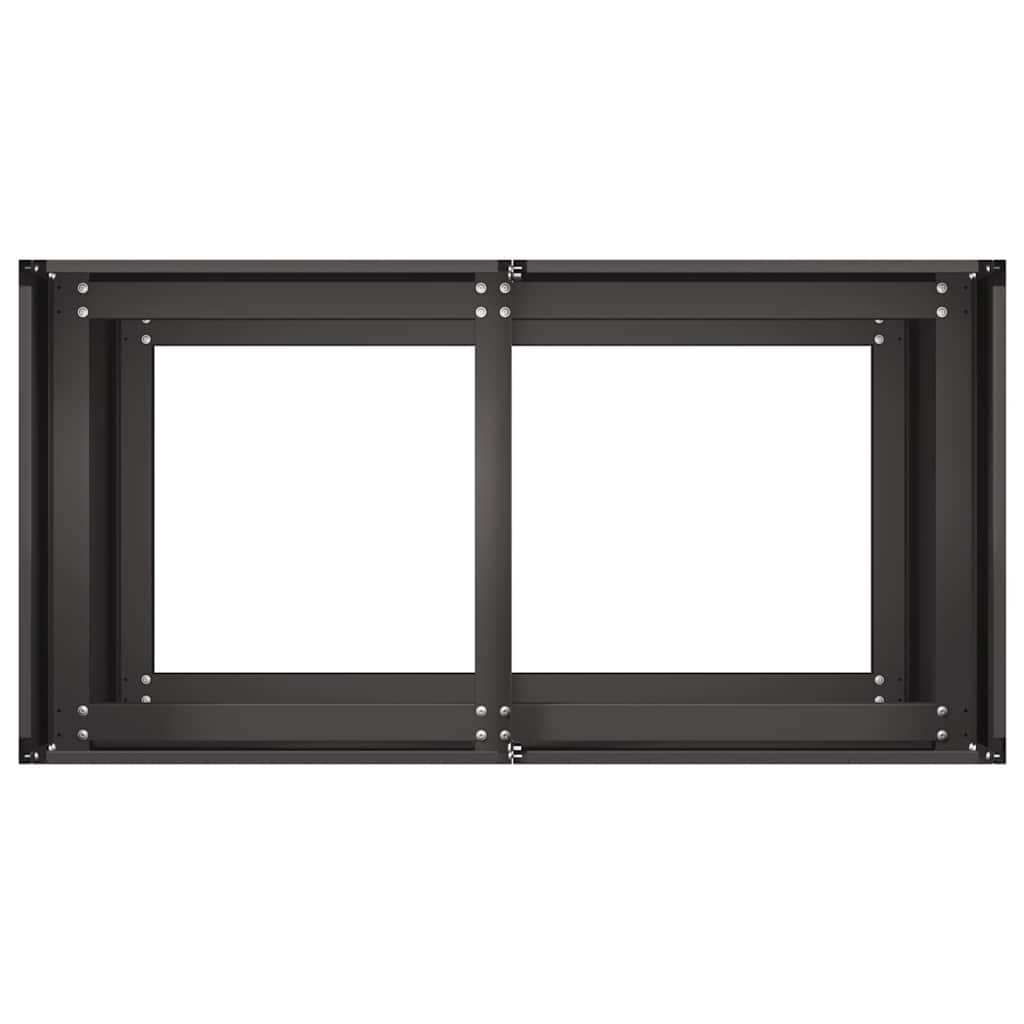 vidaXL Pflanzkübel Schwarz 80x40x80 cm Kaltgewalzter Stahl