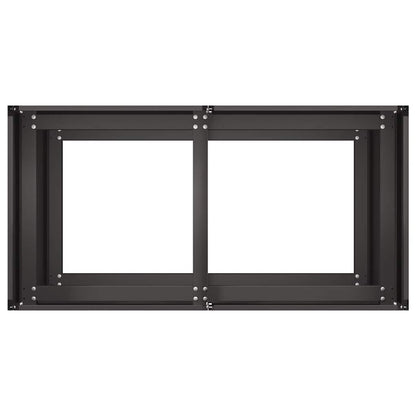 vidaXL Pflanzkübel Schwarz 80x40x80 cm Kaltgewalzter Stahl