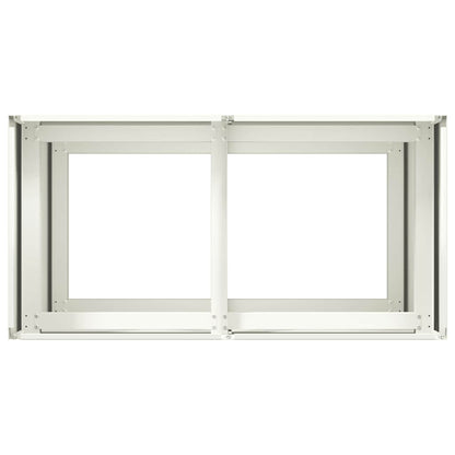vidaXL Pflanzkübel Weiß 80x40x80 cm Kaltgewalzter Stahl
