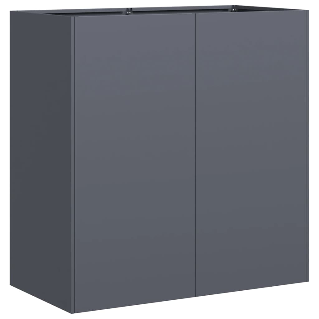 vidaXL Pflanzkübel Anthrazit 80x40x80 cm Kaltgewalzter Stahl