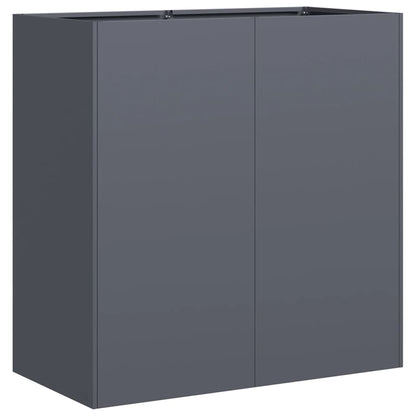 vidaXL Pflanzkübel Anthrazit 80x40x80 cm Kaltgewalzter Stahl