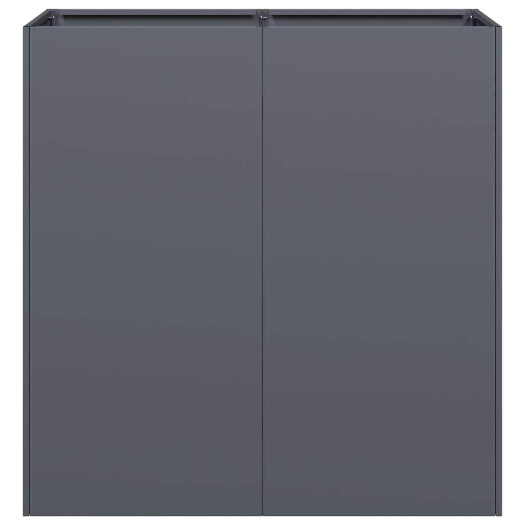 vidaXL Pflanzkübel Anthrazit 80x40x80 cm Kaltgewalzter Stahl