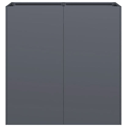 vidaXL Pflanzkübel Anthrazit 80x40x80 cm Kaltgewalzter Stahl