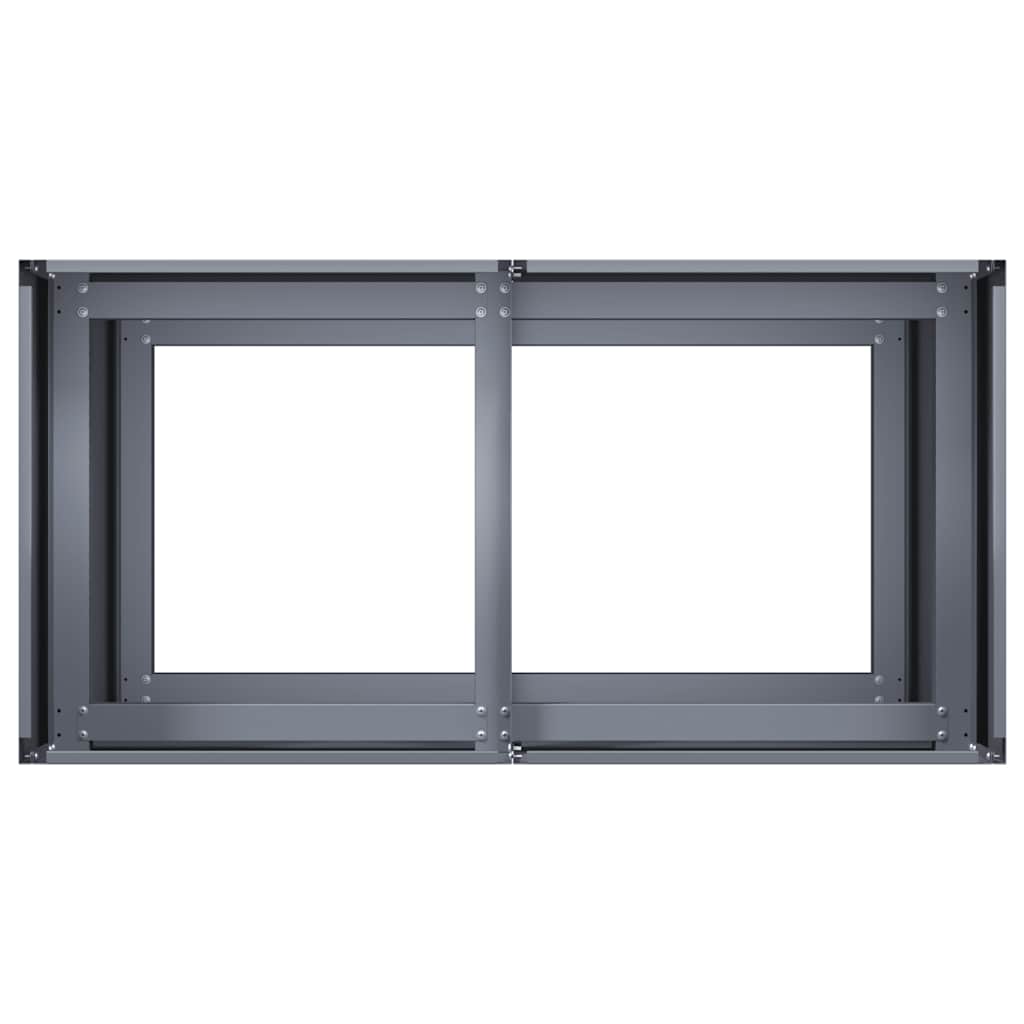 vidaXL Pflanzkübel Anthrazit 80x40x80 cm Kaltgewalzter Stahl