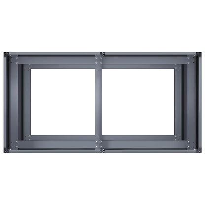 vidaXL Pflanzkübel Anthrazit 80x40x80 cm Kaltgewalzter Stahl
