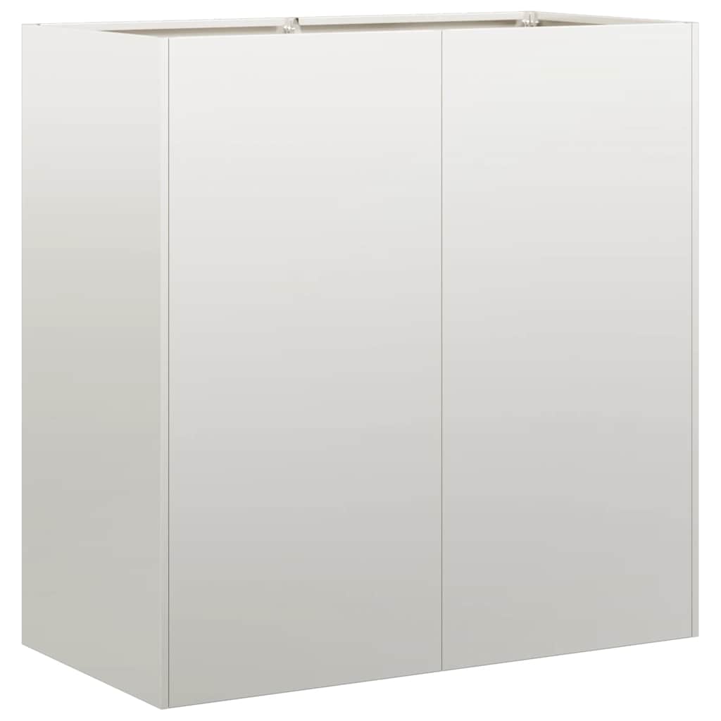 vidaXL Pflanzkübel 80x40x80 cm Edelstahl