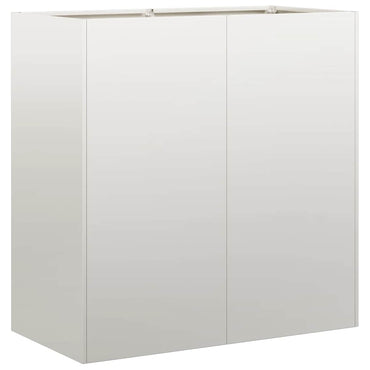 vidaXL Pflanzkübel 80x40x80 cm Edelstahl