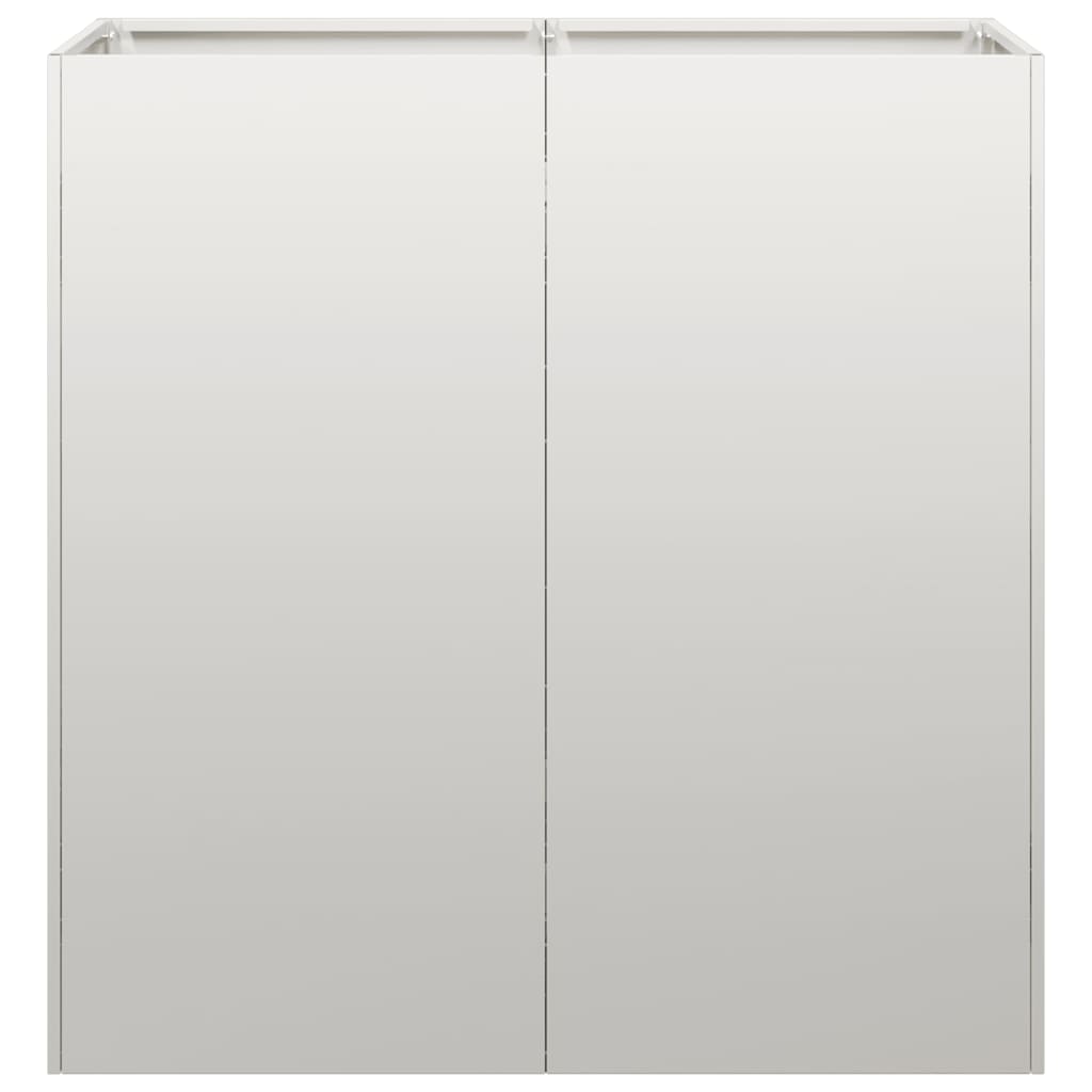 vidaXL Pflanzkübel 80x40x80 cm Edelstahl