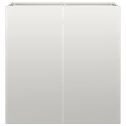vidaXL Pflanzkübel 80x40x80 cm Edelstahl