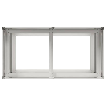 vidaXL Pflanzkübel 80x40x80 cm Edelstahl