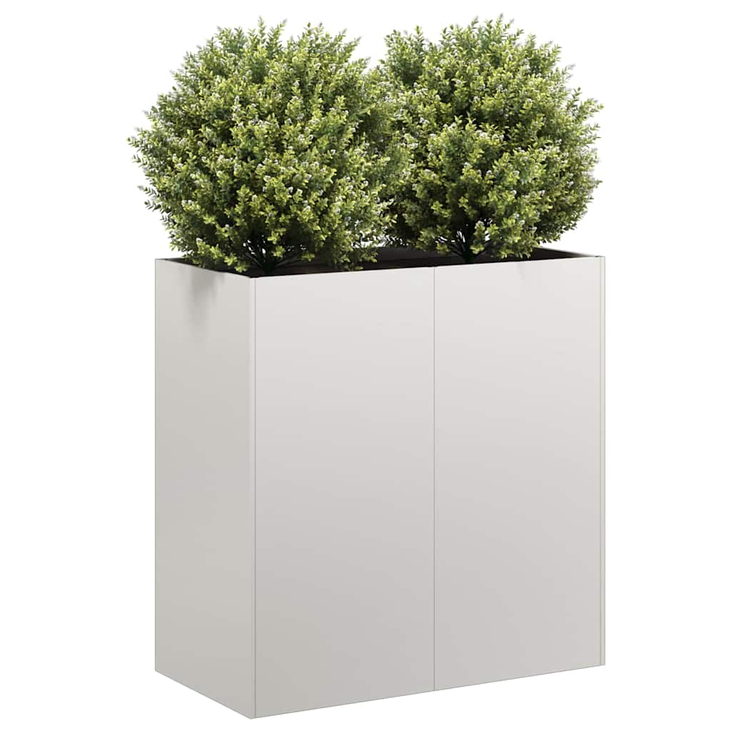 vidaXL Pflanzkübel 80x40x80 cm Edelstahl