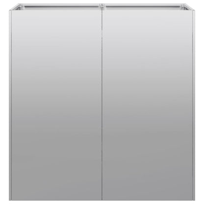vidaXL Pflanzkübel 80x40x80 cm Verzinkter Stahl