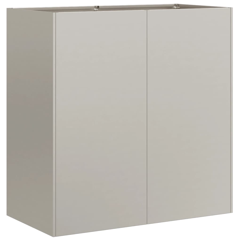 vidaXL Pflanzkübel Rostig 80x40x80 cm Wetterfester Stahl