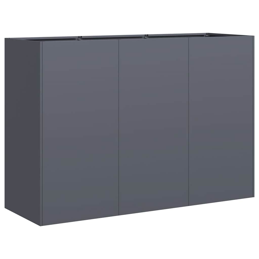 vidaXL Pflanzkübel Anthrazit 120x40x80 cm Kaltgewalzter Stahl