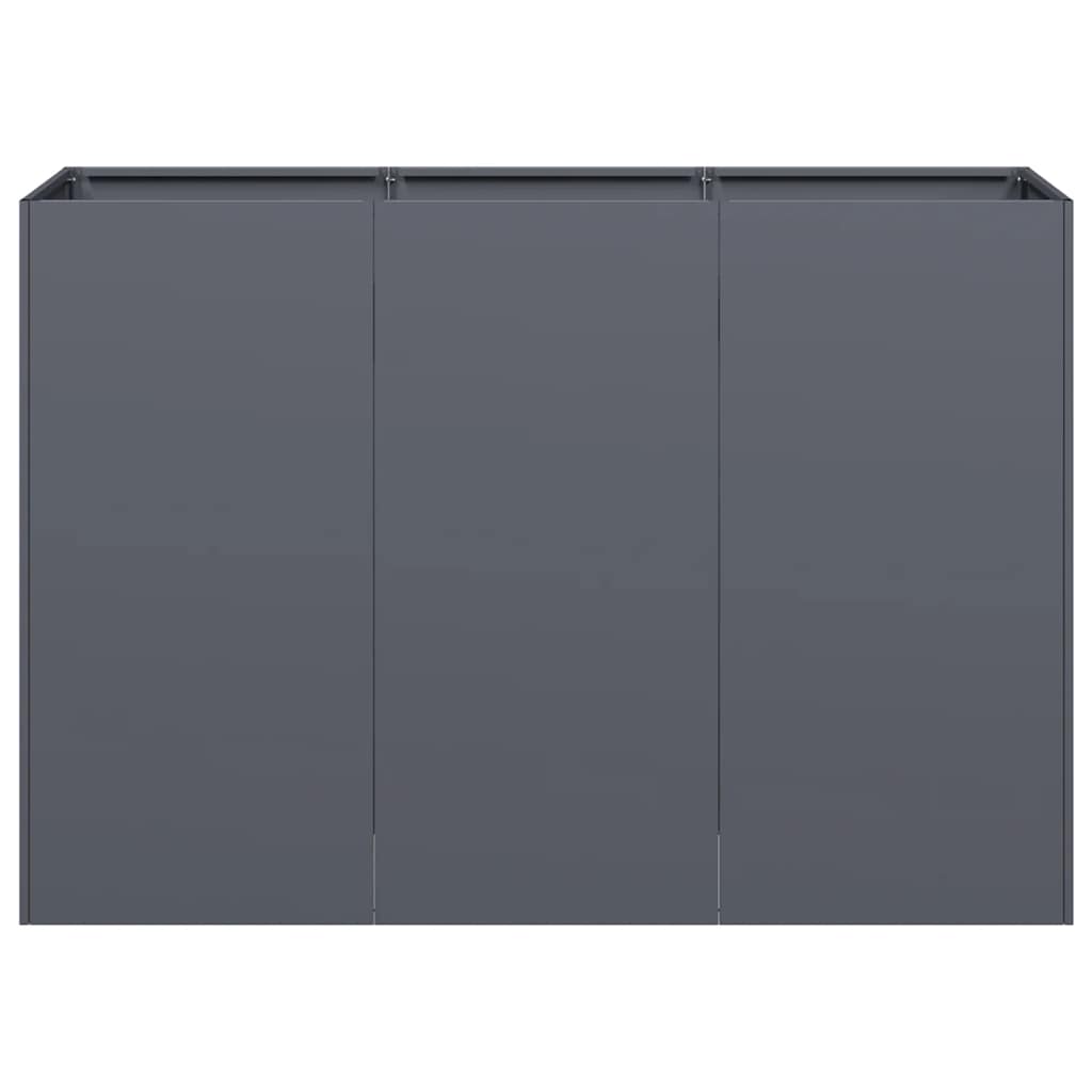 vidaXL Pflanzkübel Anthrazit 120x40x80 cm Kaltgewalzter Stahl