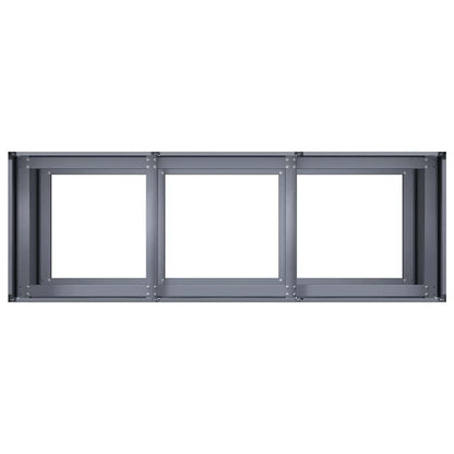 vidaXL Pflanzkübel Anthrazit 120x40x80 cm Kaltgewalzter Stahl