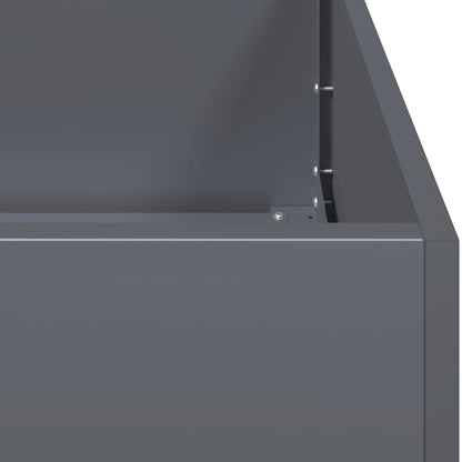 vidaXL Pflanzkübel Anthrazit 120x40x80 cm Kaltgewalzter Stahl