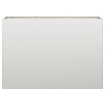 vidaXL Pflanzkübel 120x40x80 cm Edelstahl