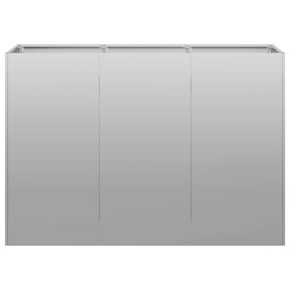vidaXL Jardinière 120x40x80 cm Acier galvanisé