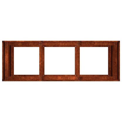 Pflanzkübel Rostig 120x40x80 cm Wetterfester Stahl