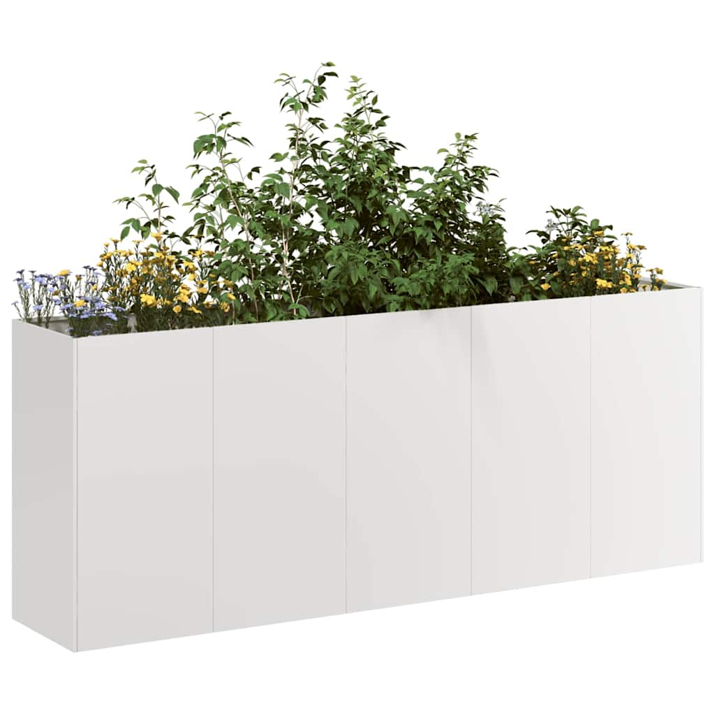 vidaXL Pflanzkübel 200x40x80 cm Edelstahl