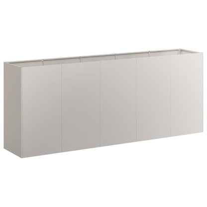 vidaXL Pflanzkübel Rostig 200x40x80 cm Wetterfester Stahl