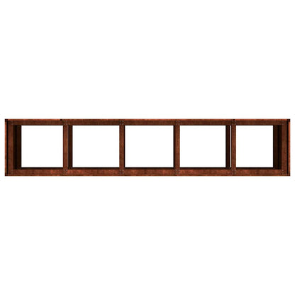 vidaXL Pflanzkübel Rostig 200x40x80 cm Wetterfester Stahl