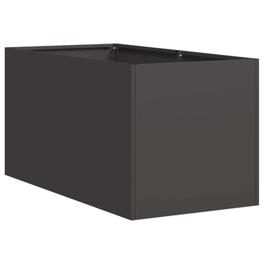 vidaXL Pflanzkübel Schwarz 40x80x40 cm Kaltgewalzter Stahl