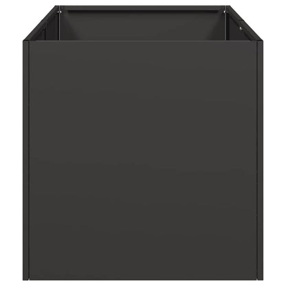 vidaXL Pflanzkübel Schwarz 40x80x40 cm Kaltgewalzter Stahl