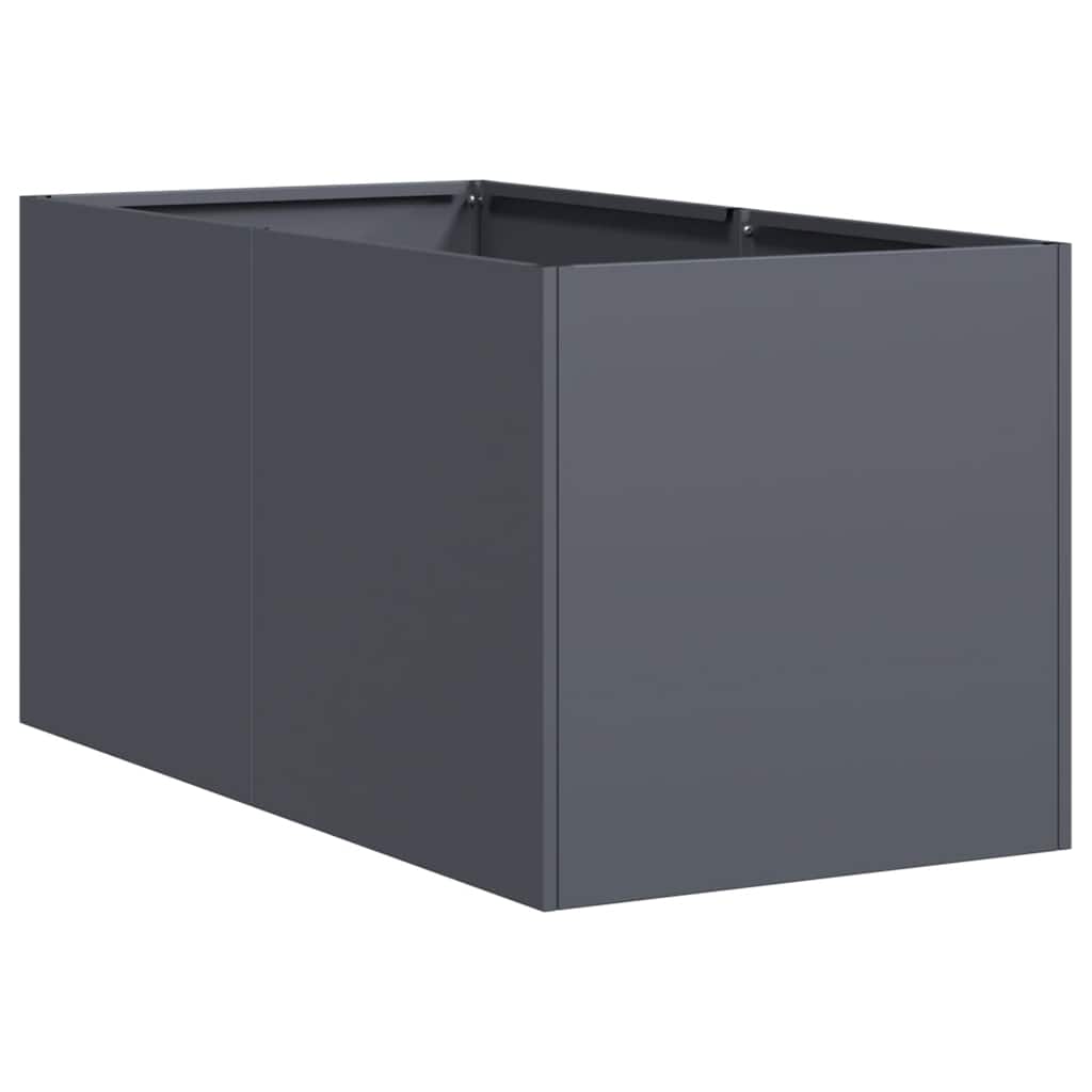 vidaXL Pflanzkübel Anthrazit 40x80x40 cm Kaltgewalzter Stahl