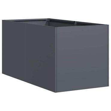 vidaXL Pflanzkübel Anthrazit 40x80x40 cm Kaltgewalzter Stahl