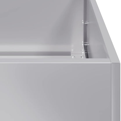 Pflanzgefäß 40x80x40 cm Stahl verzinkt