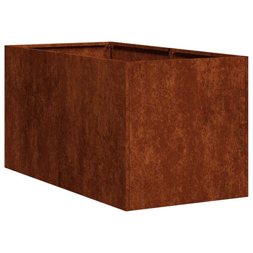 vidaXL Pflanzkübel Rostig 40x80x40 cm Wetterfester Stahl