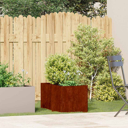 Pflanzkübel Rostig 40x80x40 cm Wetterfester Stahl