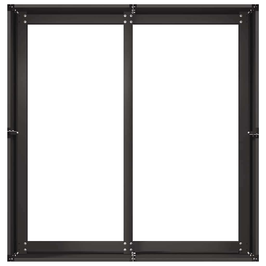 vidaXL Pflanzkübel Schwarz 80x80x40 cm Kaltgewalzter Stahl