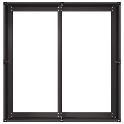 vidaXL Pflanzkübel Schwarz 80x80x40 cm Kaltgewalzter Stahl