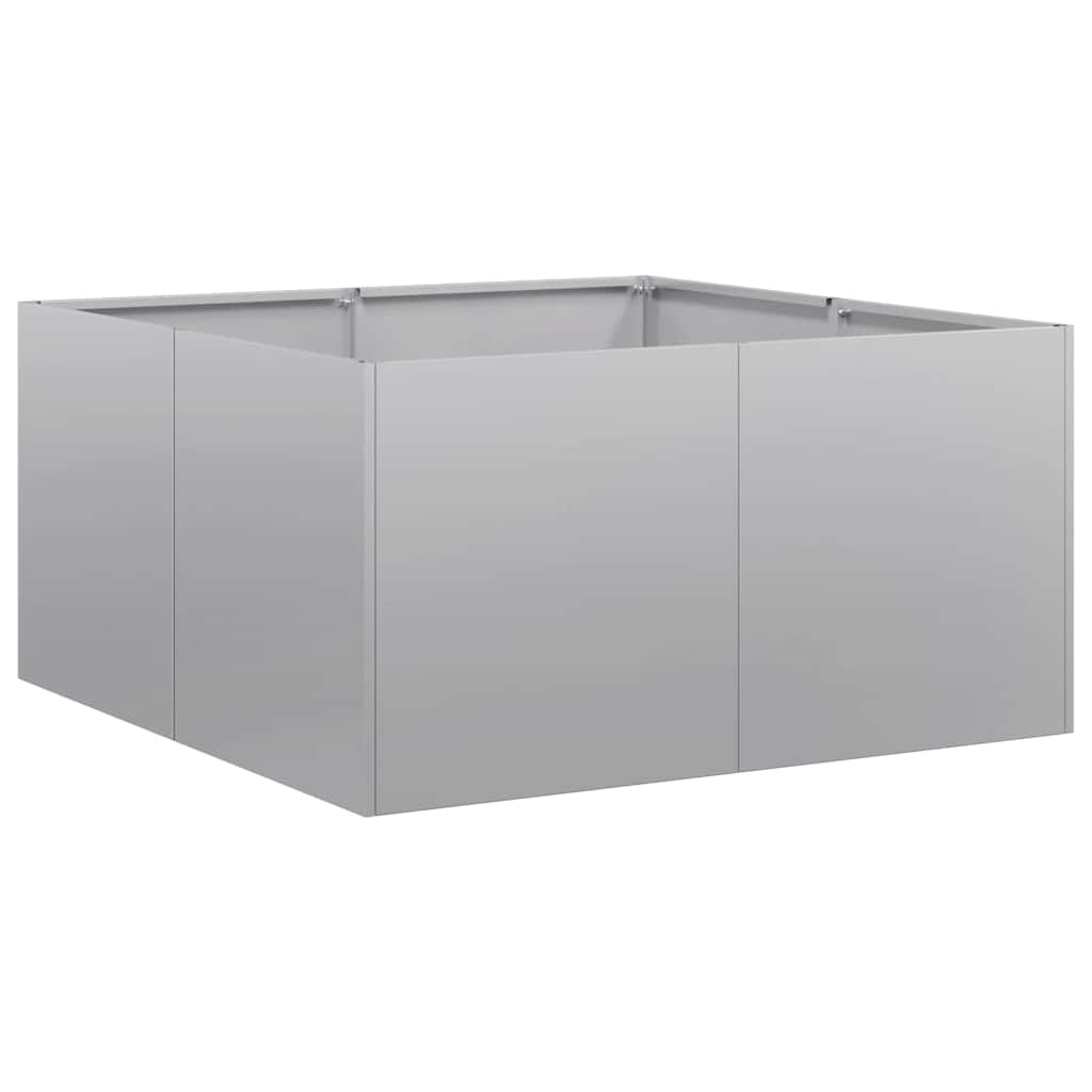 vidaXL Pflanzkübel 80x80x40 cm Verzinkter Stahl
