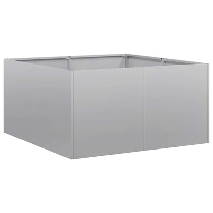 vidaXL Pflanzkübel 80x80x40 cm Verzinkter Stahl