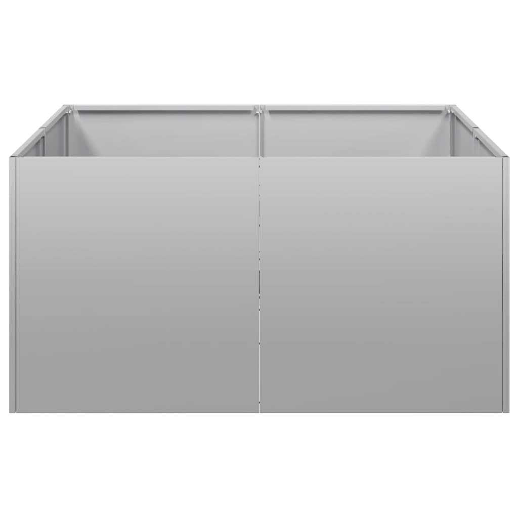 vidaXL Pflanzkübel 80x80x40 cm Verzinkter Stahl