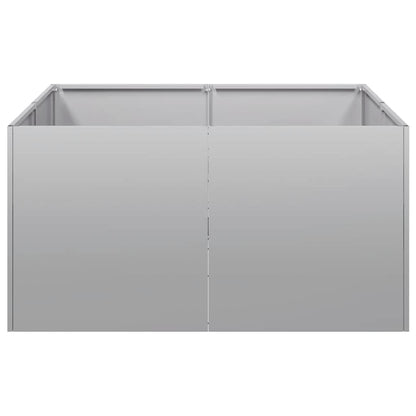 vidaXL Pflanzkübel 80x80x40 cm Verzinkter Stahl