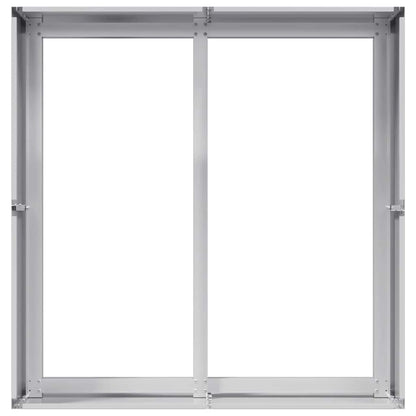 vidaXL Pflanzkübel 80x80x40 cm Verzinkter Stahl