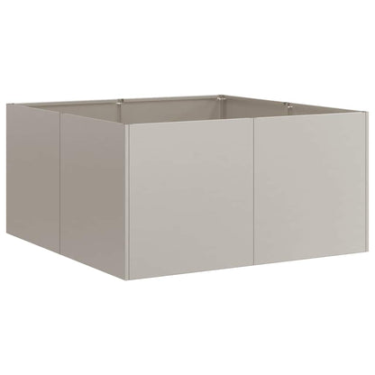 vidaXL Pflanzkübel Rostig 80x80x40 cm Wetterfester Stahl