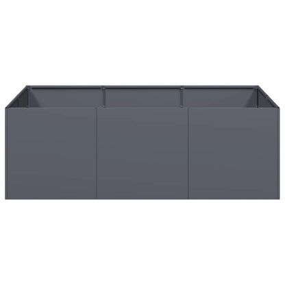 vidaXL Pflanzkübel Anthrazit 120x80x40 cm Stahl