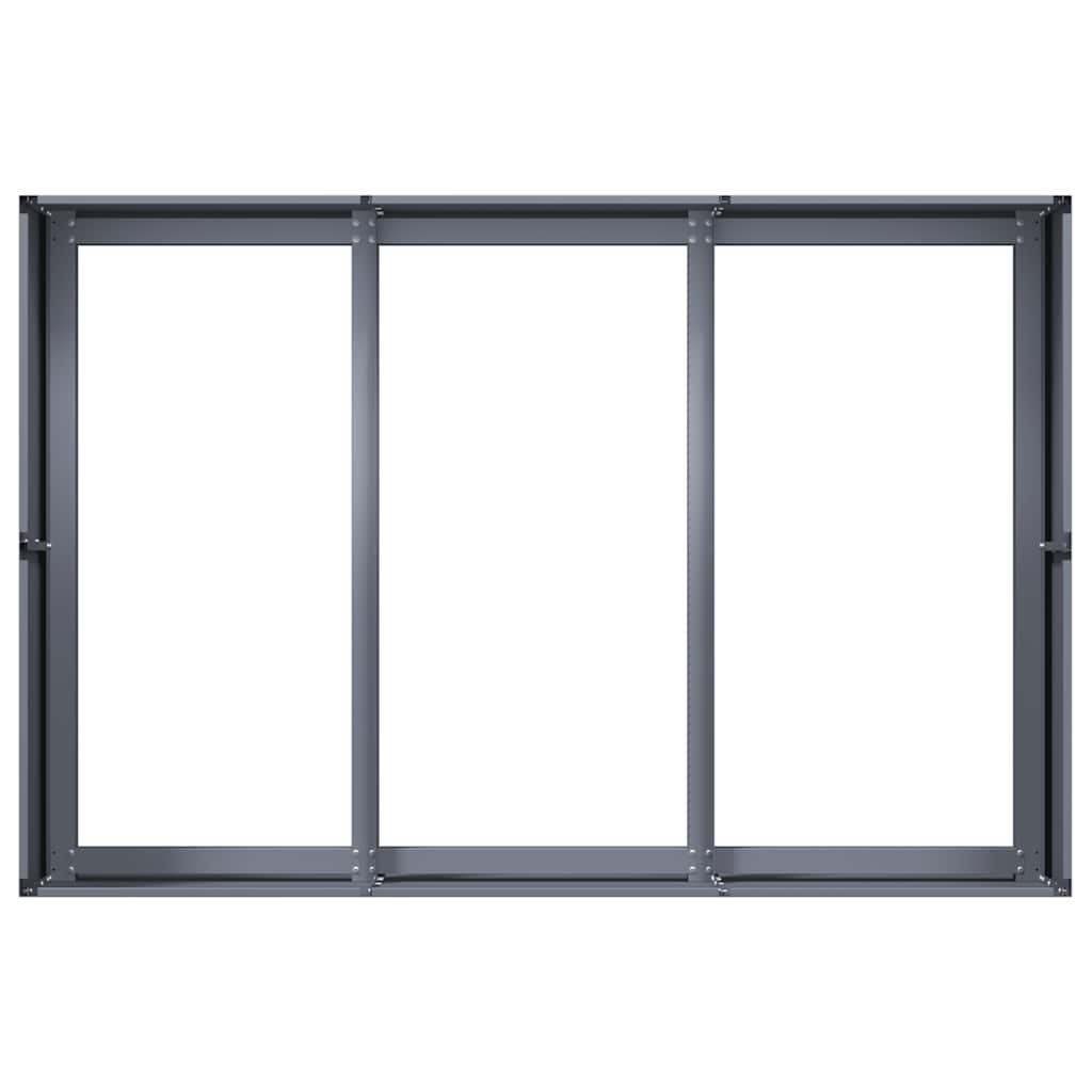 vidaXL Pflanzkübel Anthrazit 120x80x40 cm Stahl