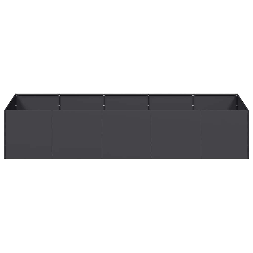 vidaXL Jardinière noire 200x80x40 cm Acier