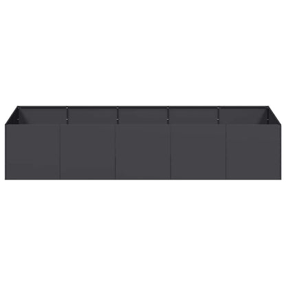 vidaXL Jardinière noire 200x80x40 cm Acier
